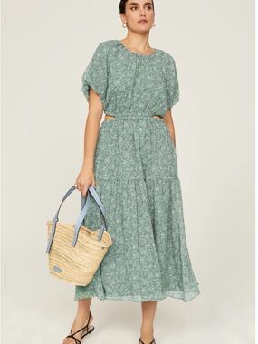 madewell nightflower maxi dress Madewell | Dresses | Madewell Night Flower Wrapeffect Chiffon Dress Dark Green Size O